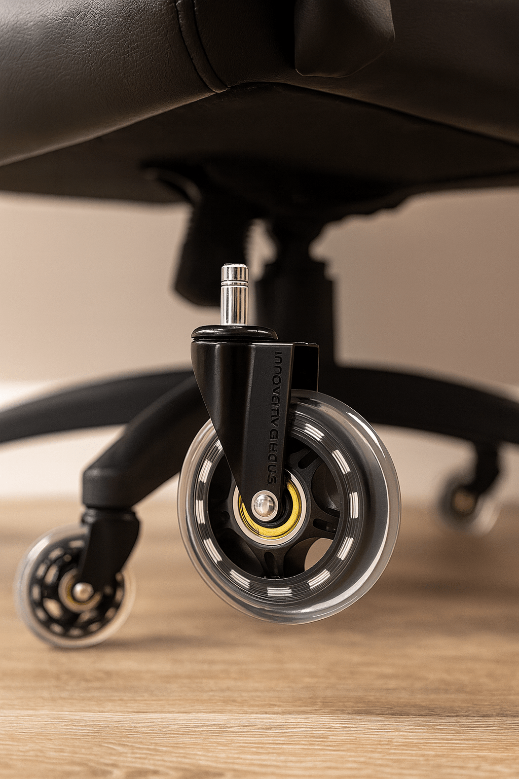 Are rubber wheels better for office chairs?