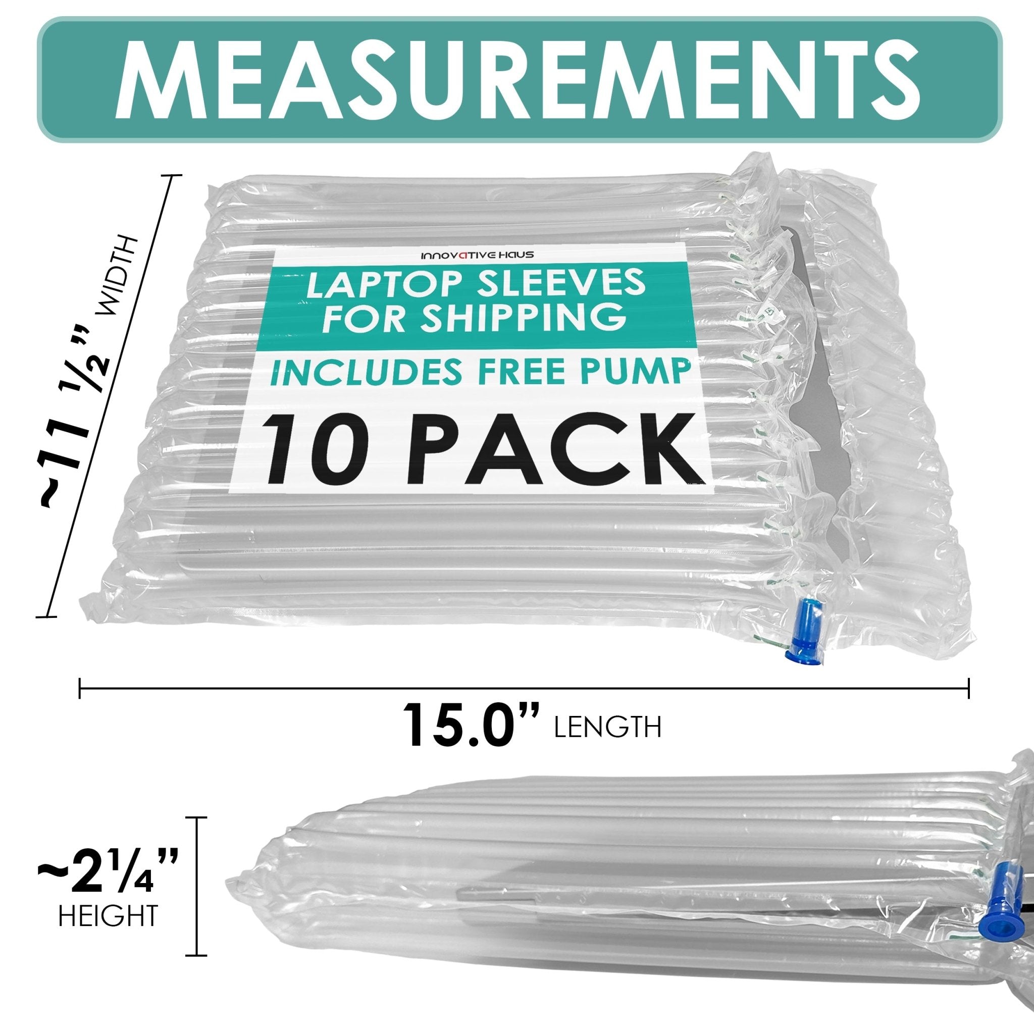 Laptop Shipping Bags - Fits 14" to 16" Notebooks - 10 Pack