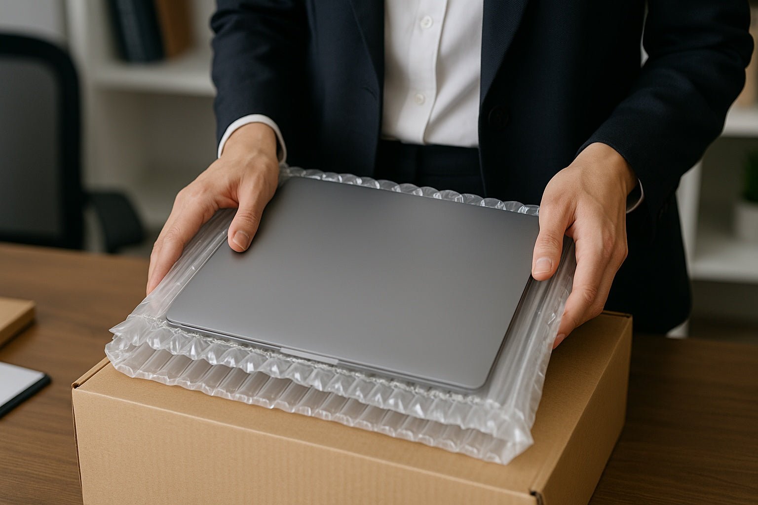 How can I ship my laptop using inflatable sleeve? - Innovative Haus