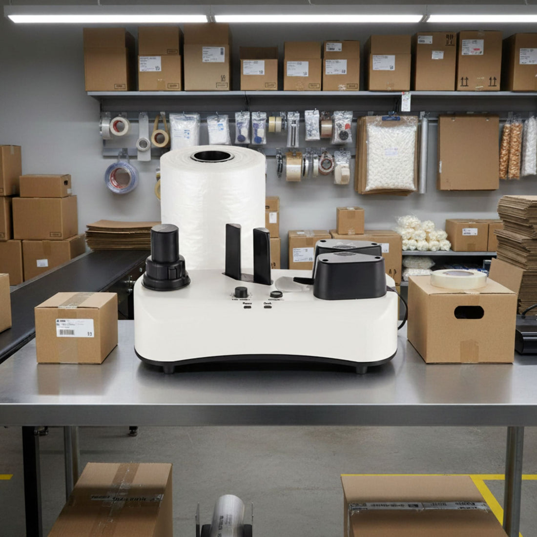 How to use an air pillow machine?