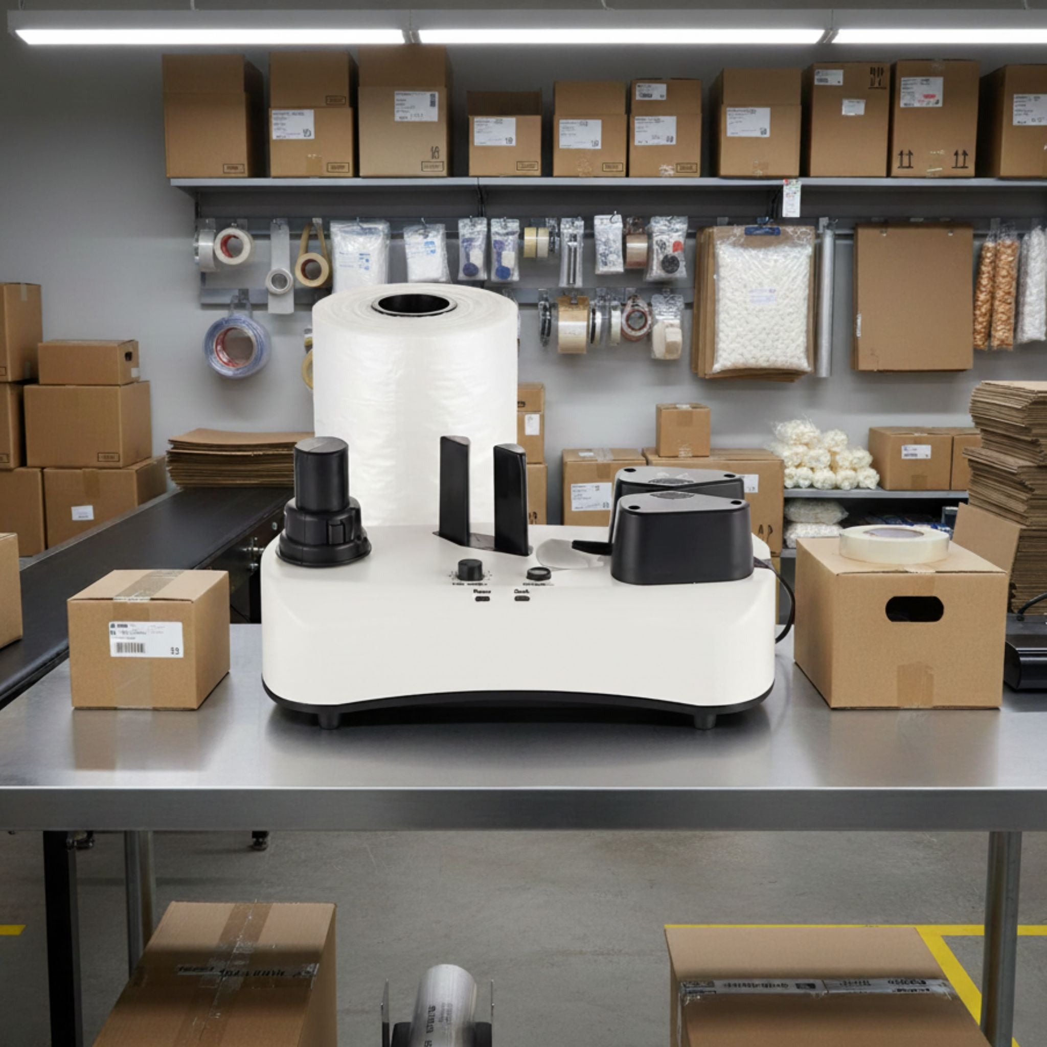 How to use an air pillow machine?