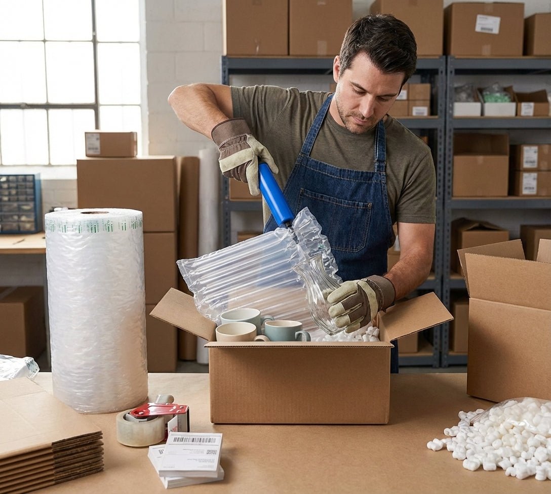 What is inflatable bubble cushioning wrap?