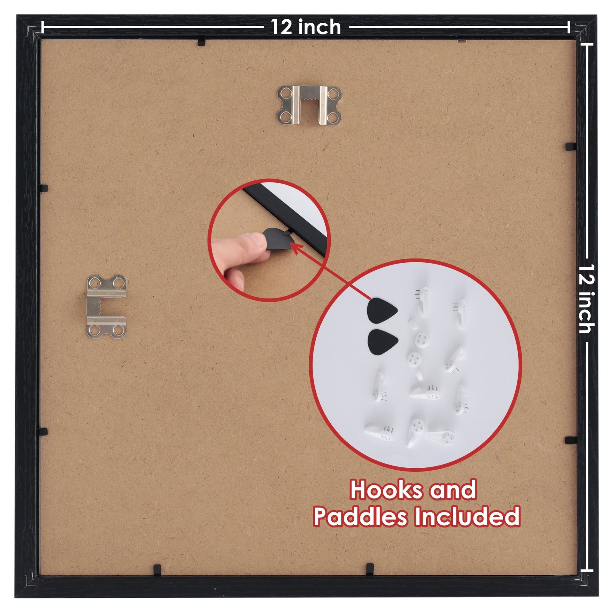 12" x 12" Picture Frames - Black