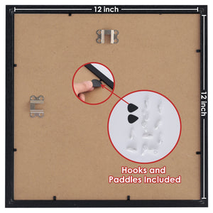 12" x 12" Picture Frames - Black