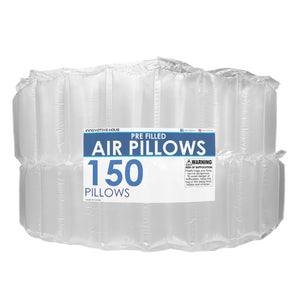 4" x 8" Pre-Filled Air Pillows for Packaging - Lightweight, Protective Void Fill Cushions for Shipping