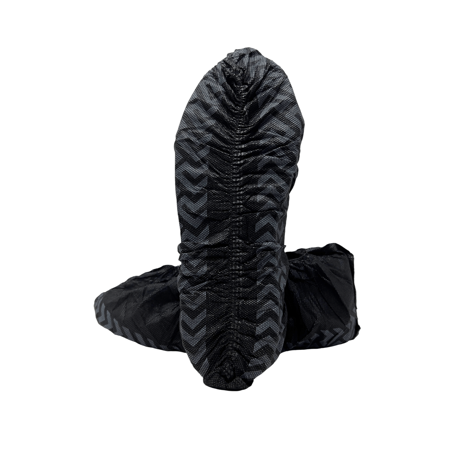 20 Pack Black Disposable Shoe Covers - XL - Water Resistant