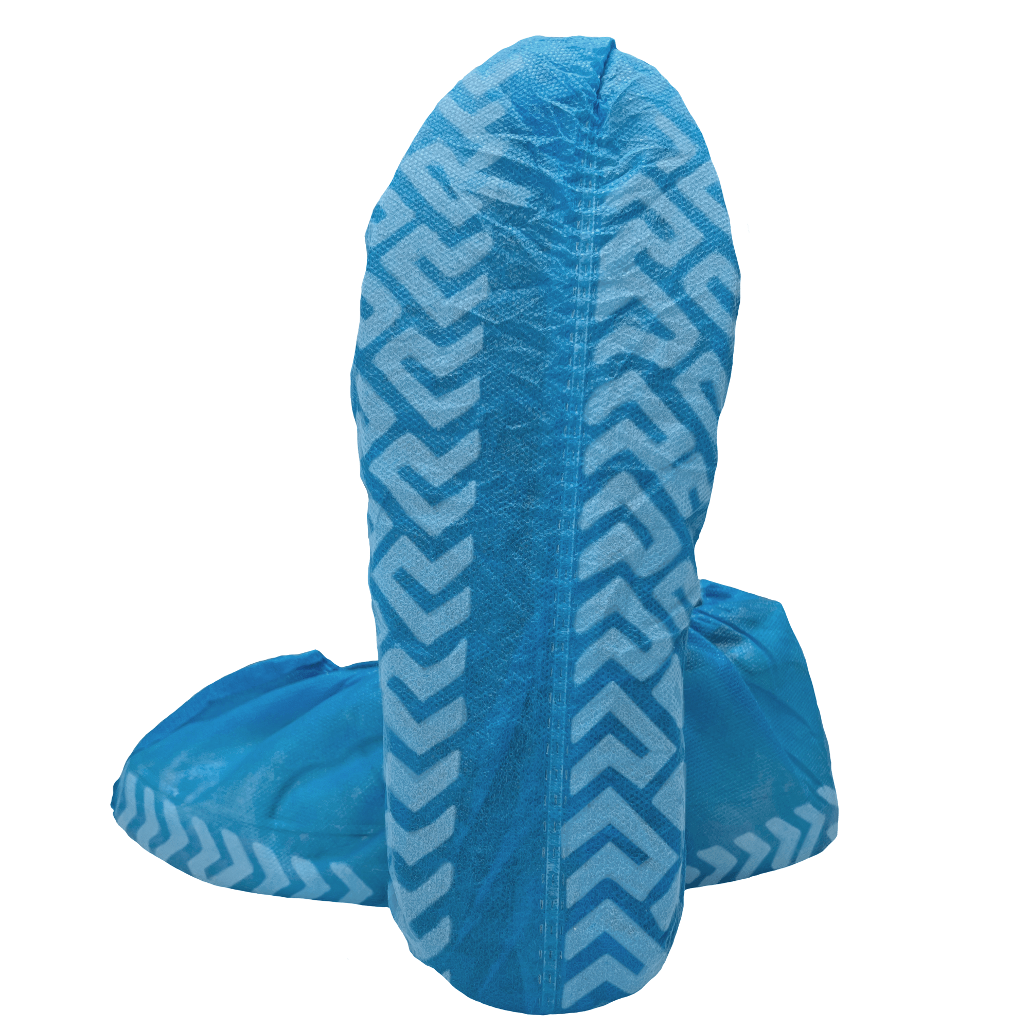 20 Pack Blue Disposable Shoe Covers - XL - Water Resistant