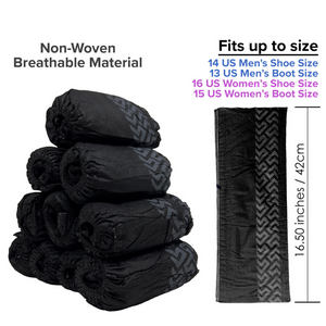 black disposable shoe covers, shoe cover, boot covers, shoe booties disposable non slip, disposable shoe covers