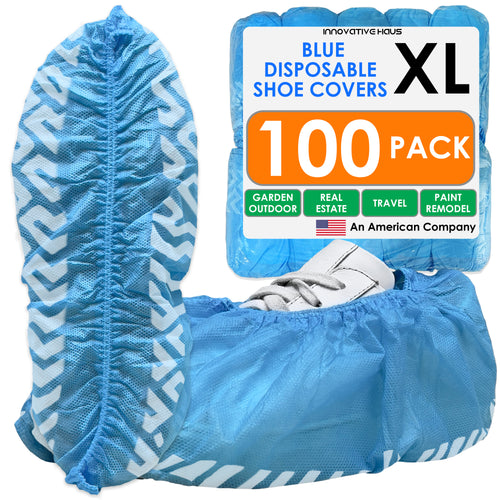 Disposable Shoe Covers - Water Resistant - Blue