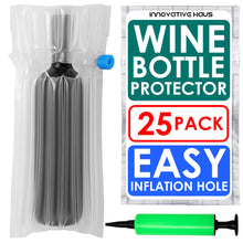 Load image into Gallery viewer, Wine Bottle Protectors for Travel with Handheld Air Pump
