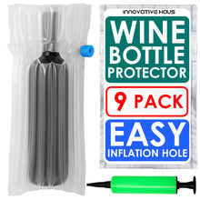 Load image into Gallery viewer, Wine Bottle Protectors for Travel with Handheld Air Pump
