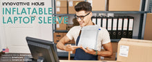 Load image into Gallery viewer, laptop shipping box 15 inch with foam, inflatable laptop shipping bags, 14 - 16 inch notebooks, bubble cushioning
