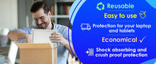 Load image into Gallery viewer, inflatable laptop shipping bags, 14 - 16 inch notebooks, bubble cushioning, safely ship laptops, laptop shipping box
