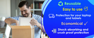 inflatable laptop shipping bags, 14 - 16 inch notebooks, bubble cushioning, safely ship laptops, laptop shipping box
