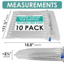 Load image into Gallery viewer, laptop shipping box 15 inch with foam, inflatable laptop shipping bags, safely ship laptops, laptop shipping boxes
