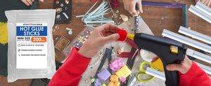 clear hot glue sticks, mini hot glue sticks, hot glue sticks full size, small glue sticks, large hot glue sticks