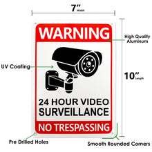 Load image into Gallery viewer, camera sign, blink security sign, video surveillance sign, video surveillance signs outdoor, security camera
