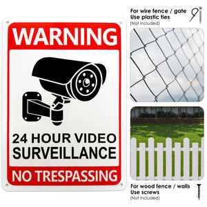 sign, camera signs for property, security sign, you are on camera sign outdoor, camera signs, 24 hour