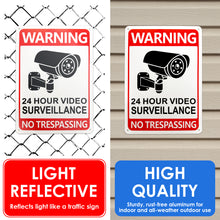 Load image into Gallery viewer, video surveillance sign, security signs surveillance, security signs for house, security system sign
