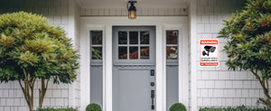 aluminum sign, camera recording sign, security signs, surveillance sign, warning signs for property, recording sign