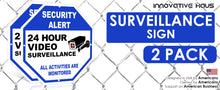 Load image into Gallery viewer, smile your on camera signs, camera sign, security camera signs, camera surveillance sign, surveillance
