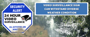 sign, camera signs for property, security sign, you are on camera sign outdoor, camera signs, 24 hour