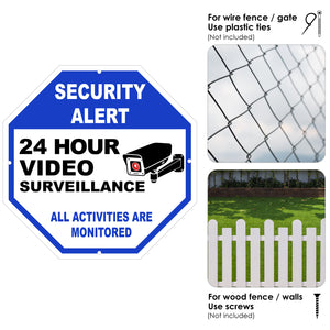sign, camera signs for property, security sign, you are on camera sign outdoor, camera signs, 24 hour