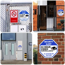 Load image into Gallery viewer, sign, camera recording sign, security signs, surveillance sign, warning signs for property, recording sign
