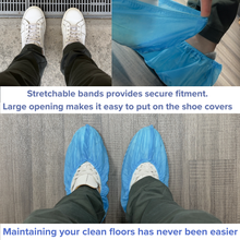 Load image into Gallery viewer, disposable booties, cover shoes, boot cover, shoes protector, shoe protectors, disposable boot covers
