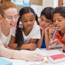 Load image into Gallery viewer, pink erasers bulk, large pink eraser, large eraser, erasers for kids bulk, gomas de borrar, large erasers

