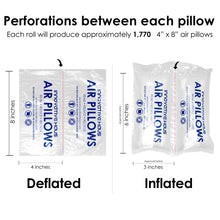 Load image into Gallery viewer, Air pillows, air bags for packing, air pillows for shipping, purse fillers to keep shape
