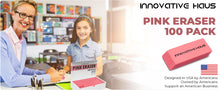 Load image into Gallery viewer, erasers pack, erasers, erasers bulk, pink erasers, pink eraser, bulk erasers, borradores escolares
