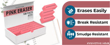 Load image into Gallery viewer, erasers for school, pink erasers bulk, large pink eraser, large eraser, erasers for kids bulk, gomas de borrar

