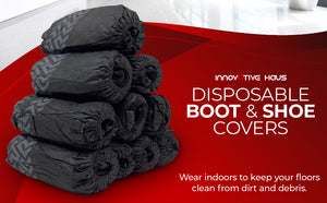 black hoes covers disposable, shoe booties, shoe covers disposable non slip, shoe protector covers