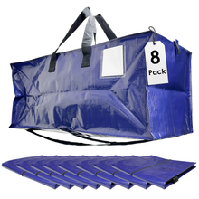 Load image into Gallery viewer, heavy duty moving bags, moving storage bags, packing totes for moving and storage, blue packing bags

