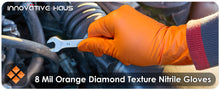Load image into Gallery viewer, disposable, 8 mil gloves, industrial gloves, nitrile gloves mechanic, mechanic latex gloves, nitrile mechanic
