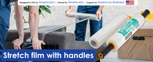Load image into Gallery viewer, stretch wrap for packing, shrink wrap for moving, packing wrap plastic roll, moving plastic wrap roll
