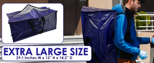 heavy duty moving bags, moving storage bags, packing totes for moving and storage, blue packing bags