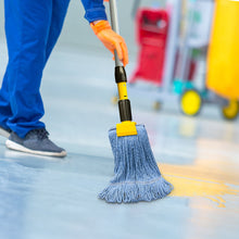 Load image into Gallery viewer, Blue Mop Heads - Heavy Duty Commercial Grade - Synthetic Cotton Blend Looped End - Innovative Haus
