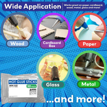 Load image into Gallery viewer, Mini Glue Sticks for Hot Glue Gun - 4&quot; x 0.27&quot; - Clear - 50 Pack
