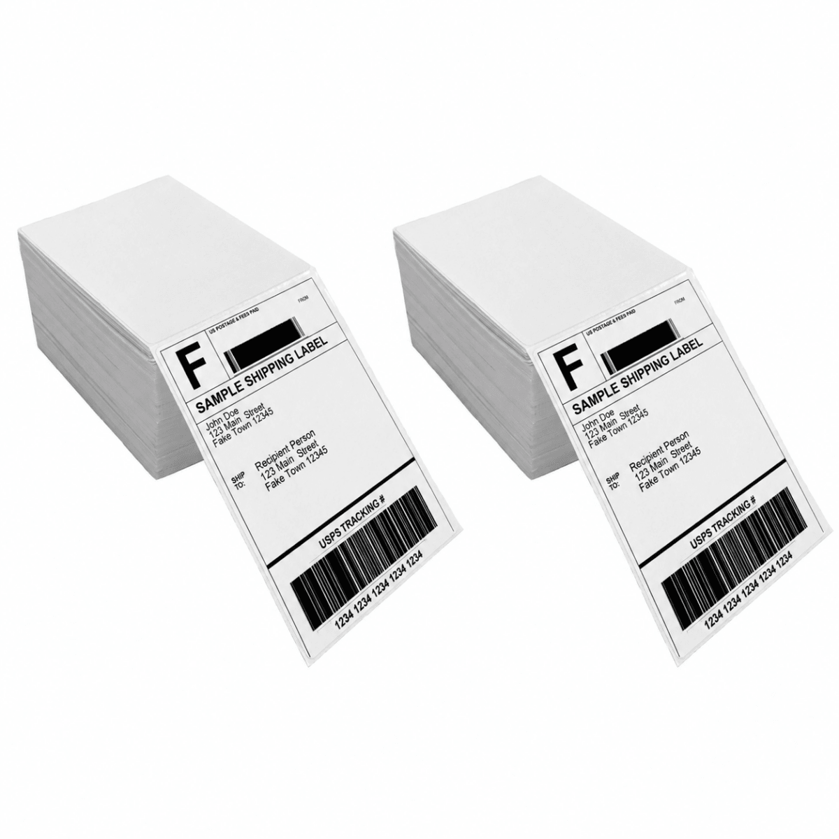 Direct Thermal Shipping Labels with Perforation - 4" x 6"