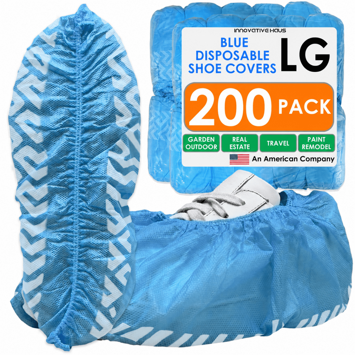Disposable Shoe Covers - Water Resistant - Blue