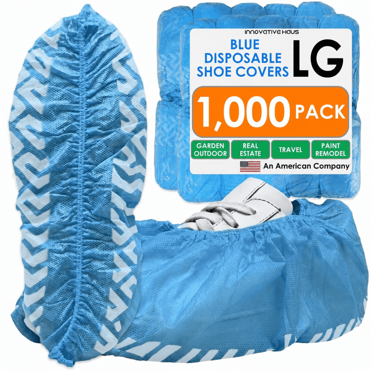 Disposable Shoe Covers - Water Resistant - Blue