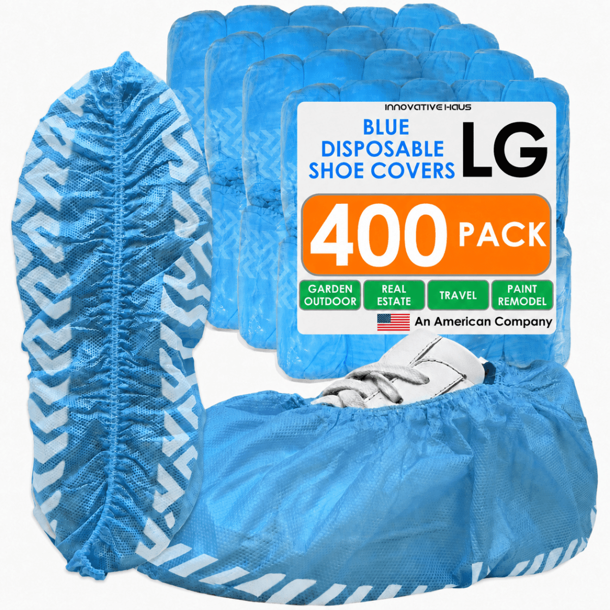 Disposable Shoe Covers - Water Resistant - Blue