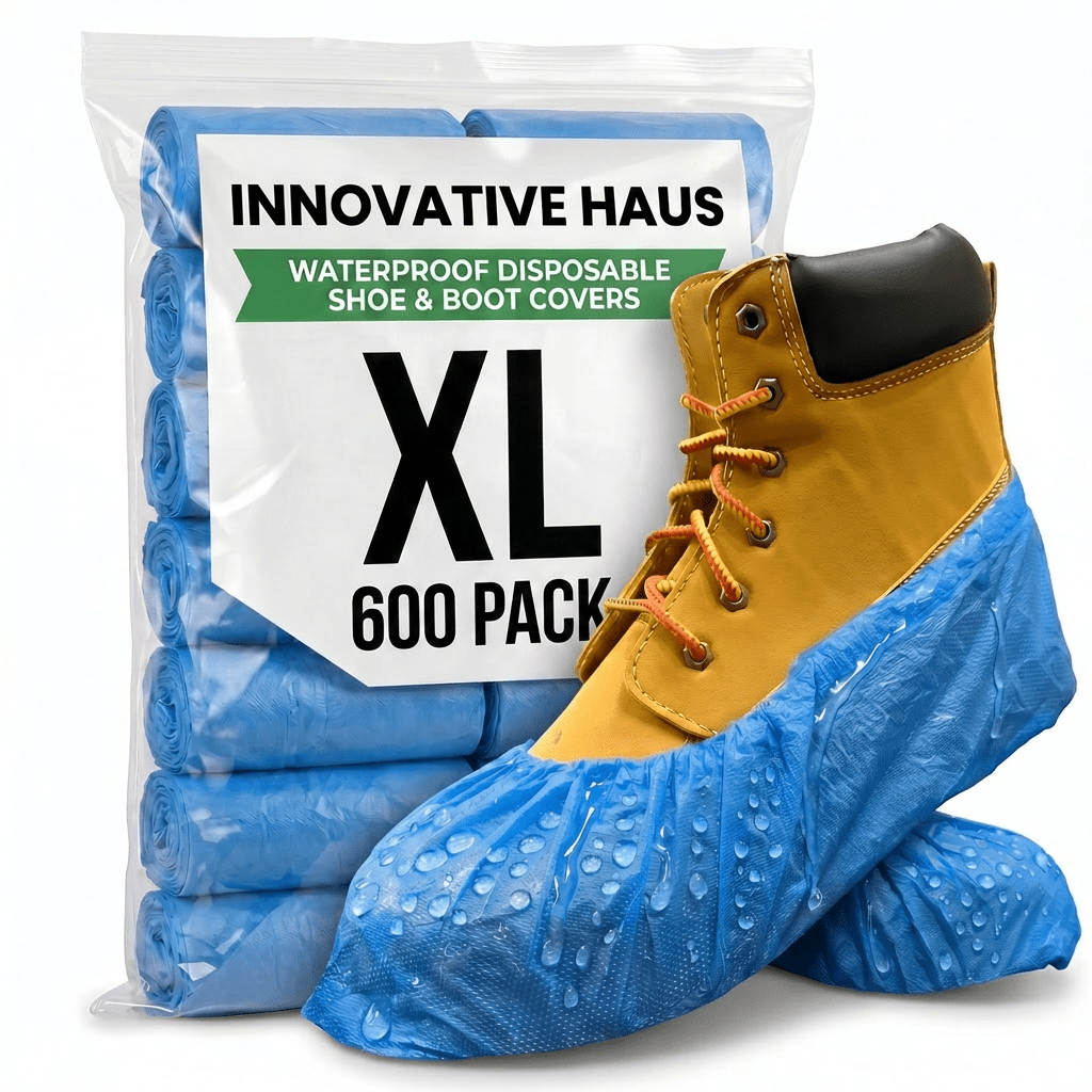 Disposable Shoe Covers - Waterproof - XL - Blue