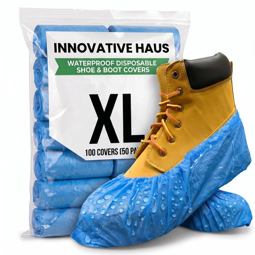 Disposable Shoe Covers - Waterproof - XL - Blue