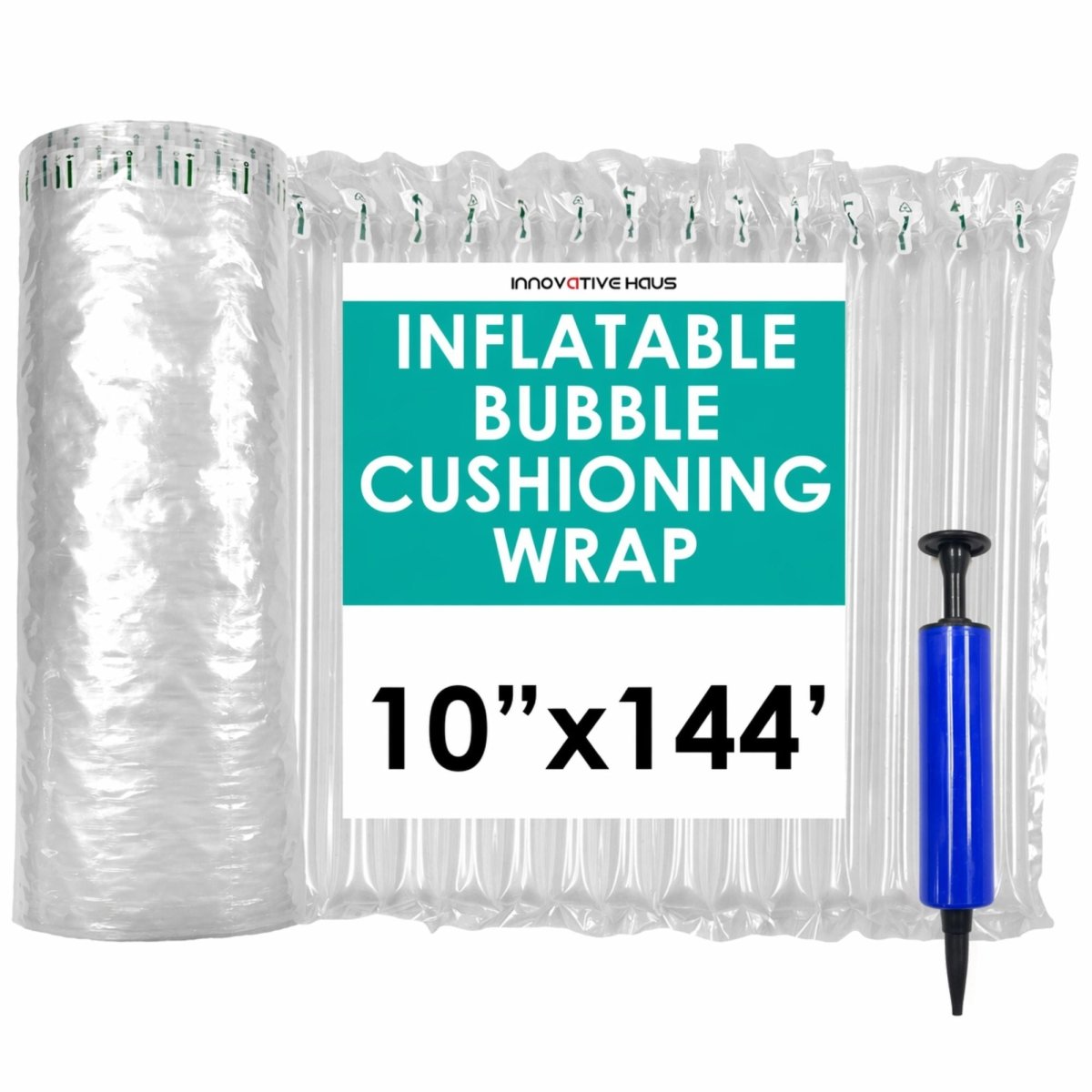 Inflatable Air Pillows - 10" x 144' - Clear - Packaging Supply