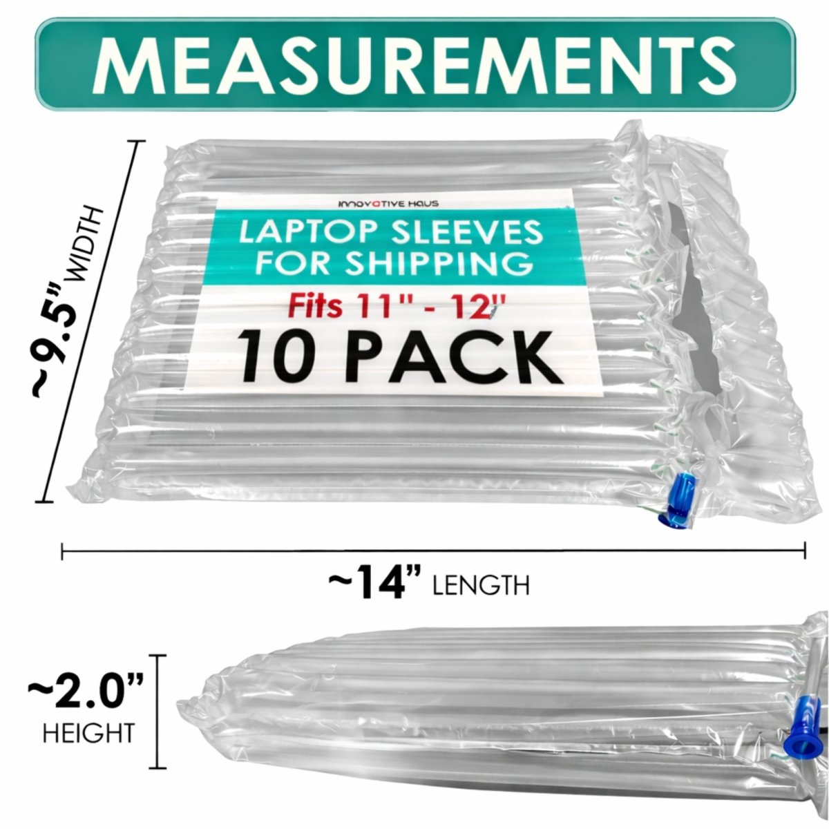 Laptop Shipping Bag - Fits 11" to 12" Notebooks - 10 Pack