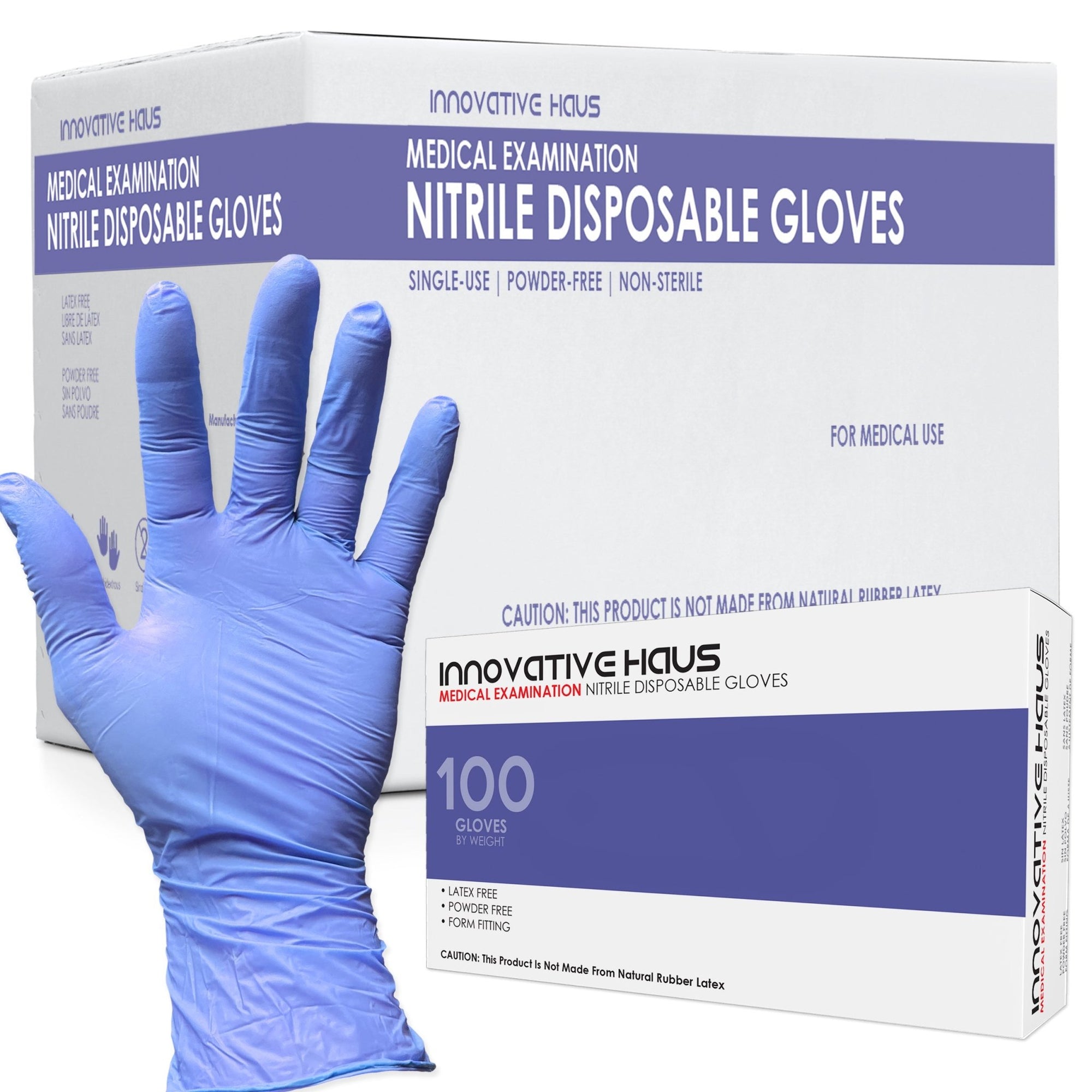 Nitrile Gloves - Powder Free - Medical Grade - Blue