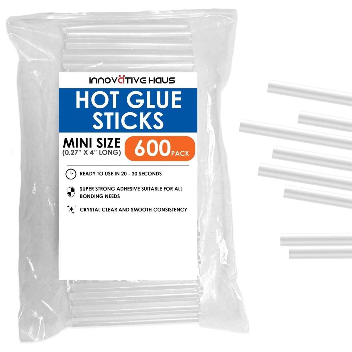 Mini Hot Glue Sticks for Hot Glue Gun - 4" x 0.27" - Clear